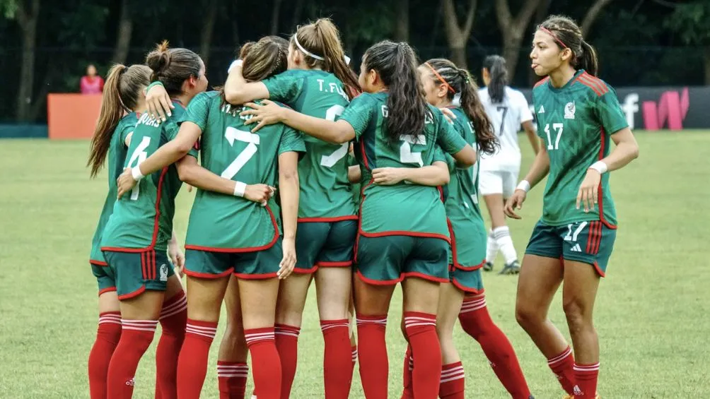 El Tri Femenil celebrando un gol