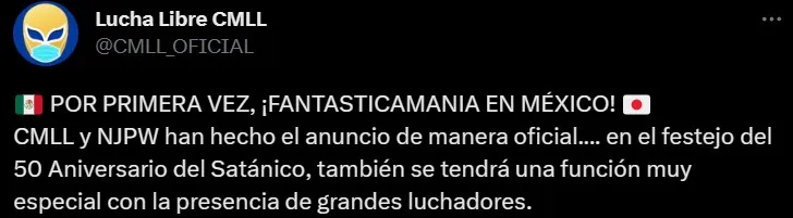 El mensaje de CMLL