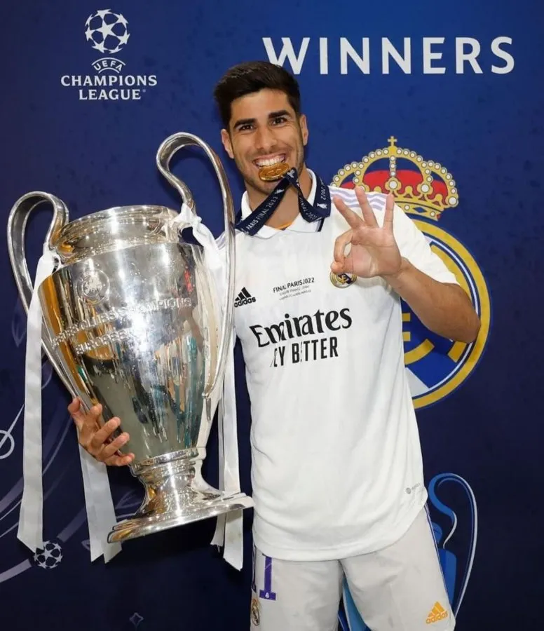INSTAGRAM: @marcoasensio10 Marco Asensio festejando la Champions 14 del Real Madrid