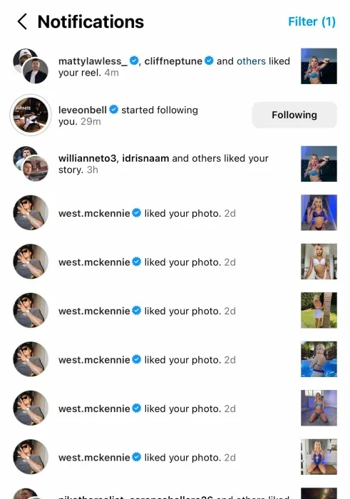 TWITTER @astridwett Captura de pantalla con las pruebas