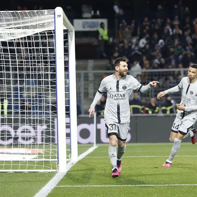 INSTAGRAM: @leomessi Messi después de anotar con PSG