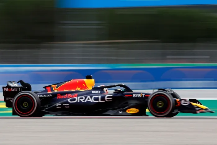 Max Verstappen durante la carrera del GP de España