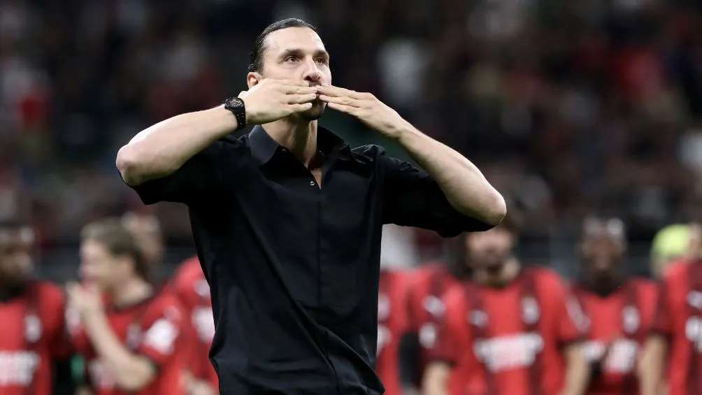 Ibrahimovic durante su despedida