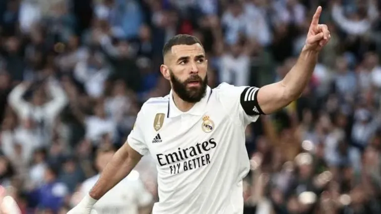 Karim Benzema, en juego del Real Madrid