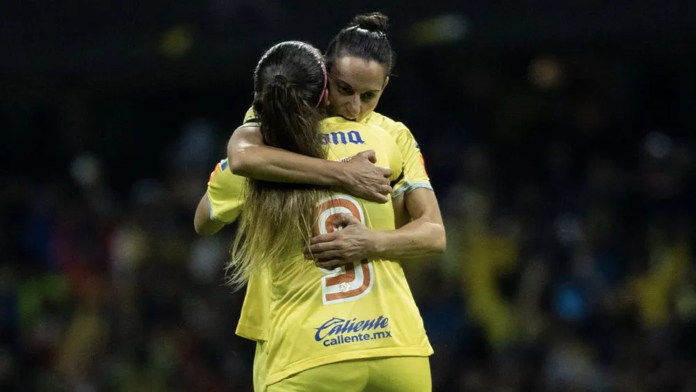 Katty celebra el gol ante Pachuca