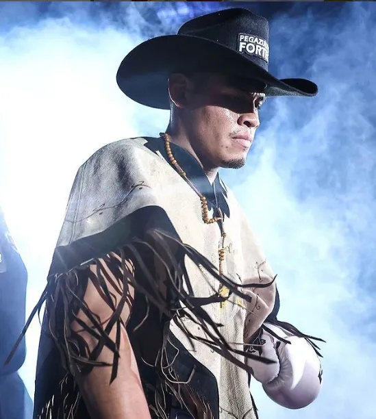 El Vaquero previo a una pelea