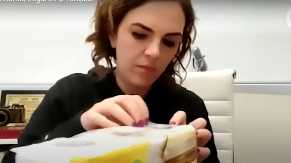 FOTO TOMADA DEL VIDEO Pamela Cerdeira colocó los rastreadores