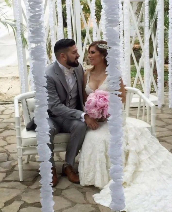 INSTAGRAM: @kpaninimx Karla Panini en su matrimonio con Américo Garza