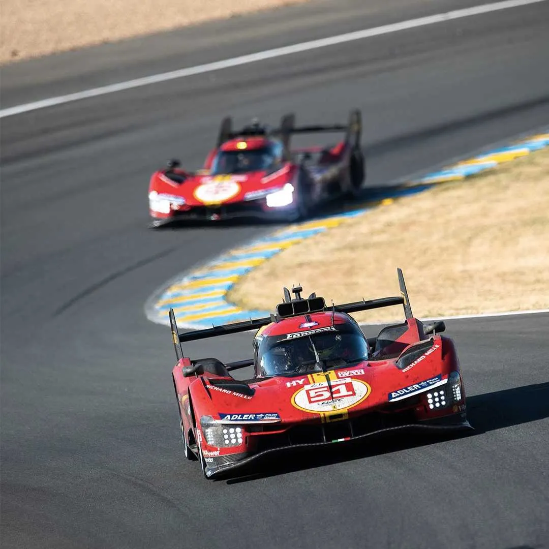 TWITTER: @FerrariHypercar Los Ferraris durante las 24 horas de LeMans