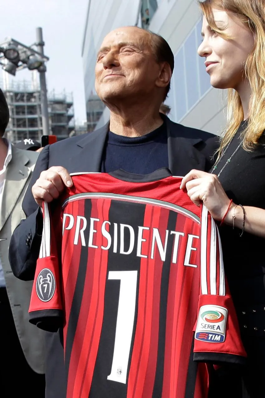 Berlusconi como dueño del Milan