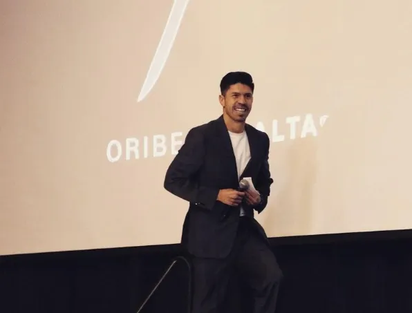 Peralta en un evento