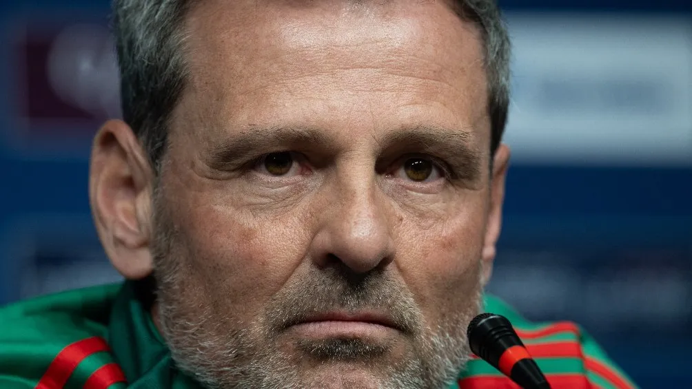 Diego Cocca durante la conferencia de prensa