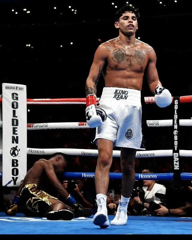 Ryan García antes de noquear a un oponente