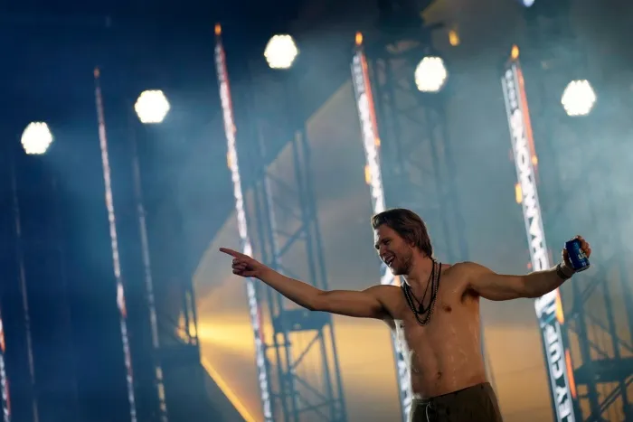 William Karlsson durante el desfile del equipo