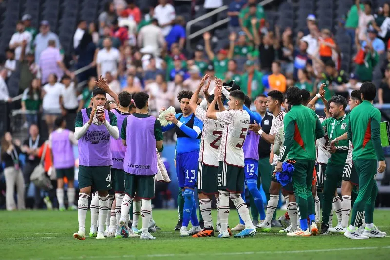 MEXSPORT El Tri celebrando el Tercer lugar de la Nations League