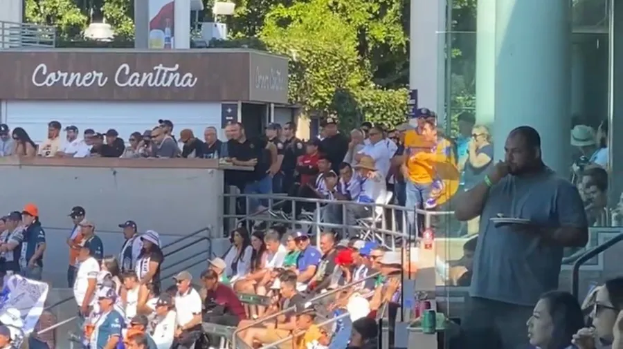 Afición de Tigres provocando