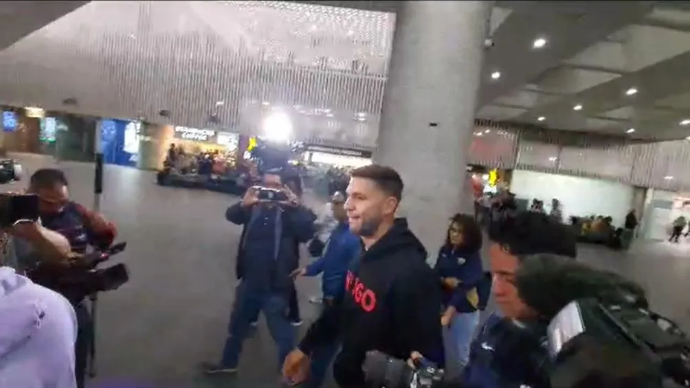 CAPTURA DE PANTALLA Lisandro llegó la mañana de este miércoles a México