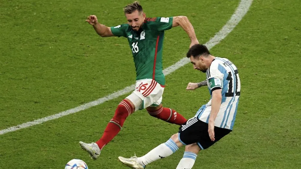 Herrera ante Messi en Qatar 2022