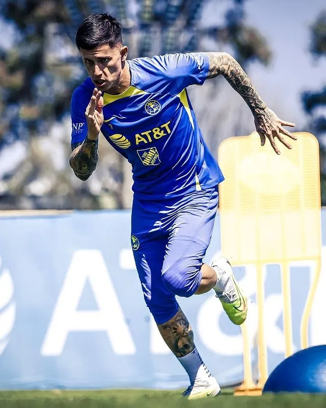 INSTAGRAM @clubamerica Brian Rodríguez entrenando con el América