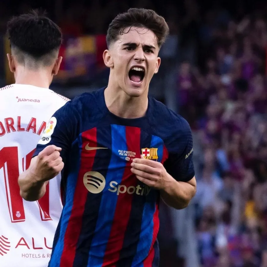 INSTAGRAM: @fcbarcelona Gavi festejando un gol en LaLiga