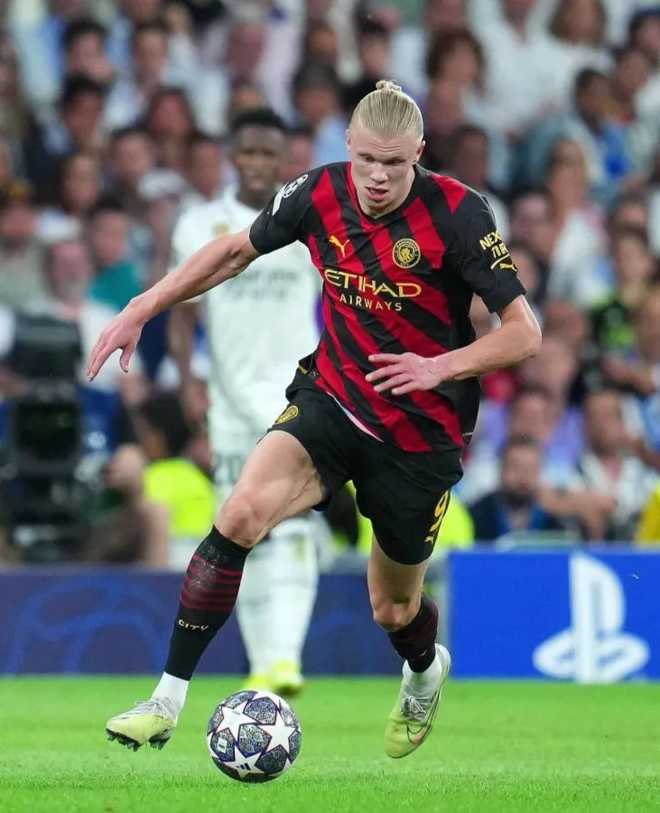 Erling Haaland en el Santiago Bernabéu