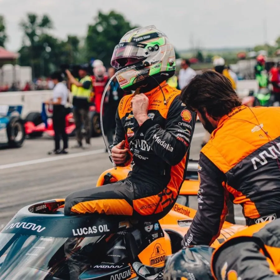 Pato O'Ward terminó en 8vo lugar del Mid-Ohio