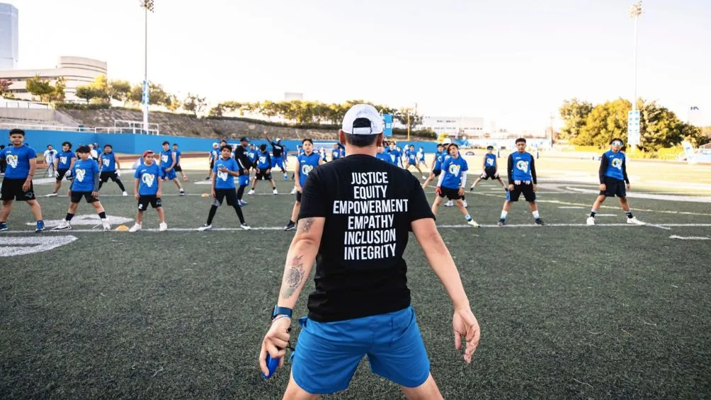 Varela en el Training Camp de los Rams