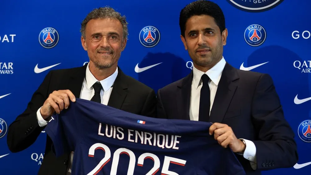 Luis Enrique fue anunciado por Nasser Al-Khelaifi