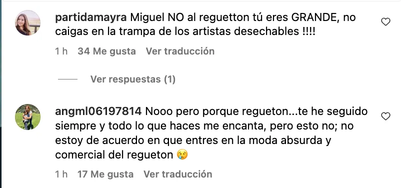 Algunos comentarios negativos desaparecieron de la publicación.