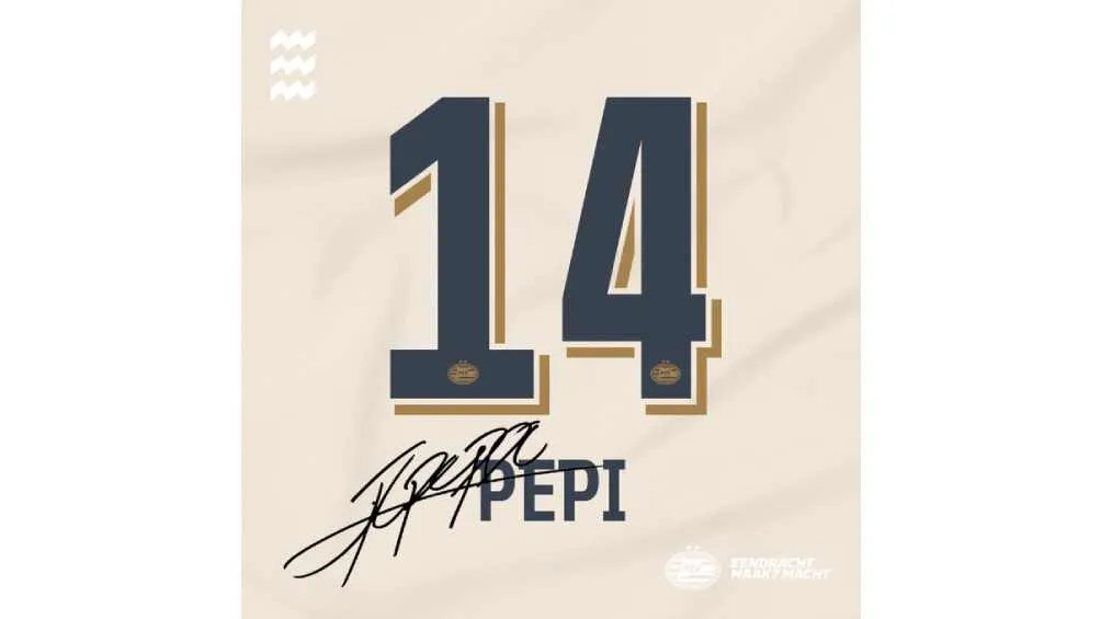 El delantero usará la 14 con el PSV