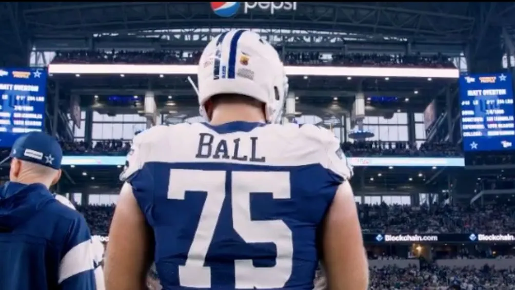 Ball previo a un juego con los Dallas Cowboys