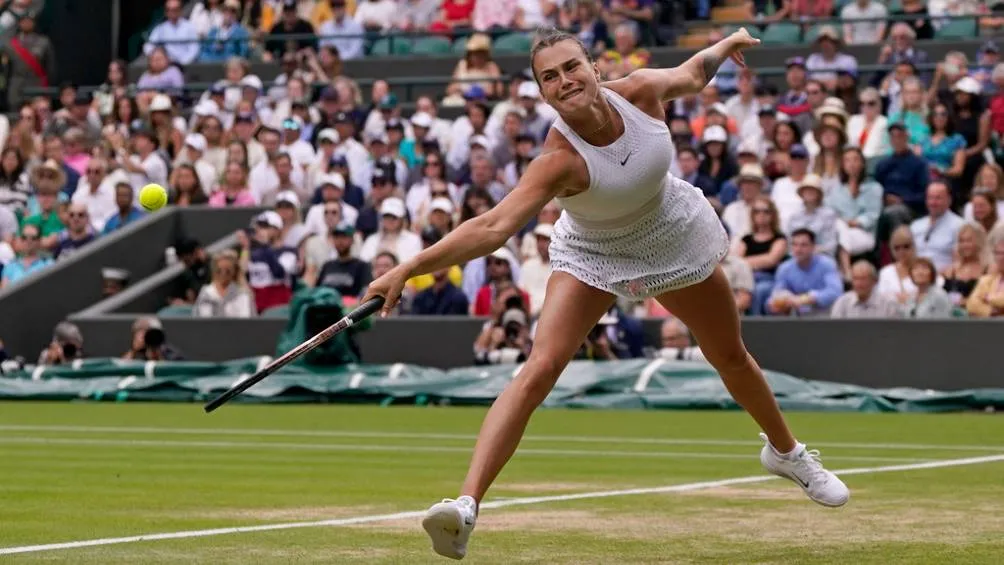 Aryna Sabalenka en partido