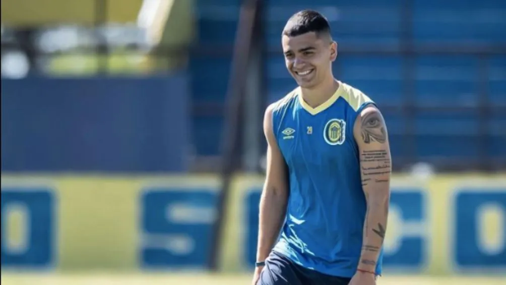 Luca durante un entrenamiento con Rosario