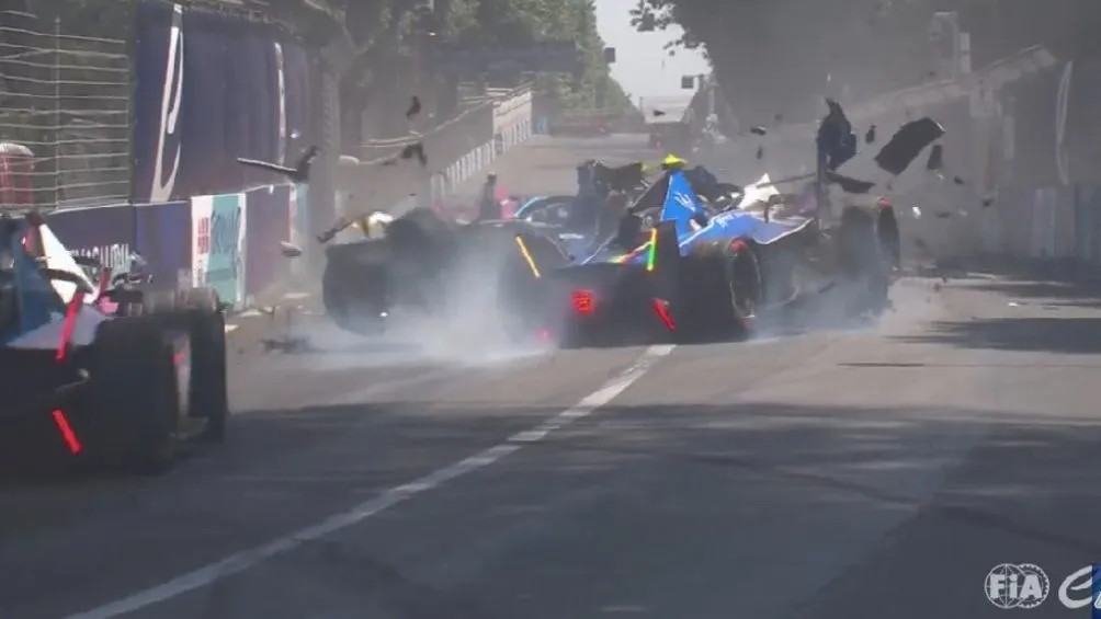 Momento de la colisión en Roma