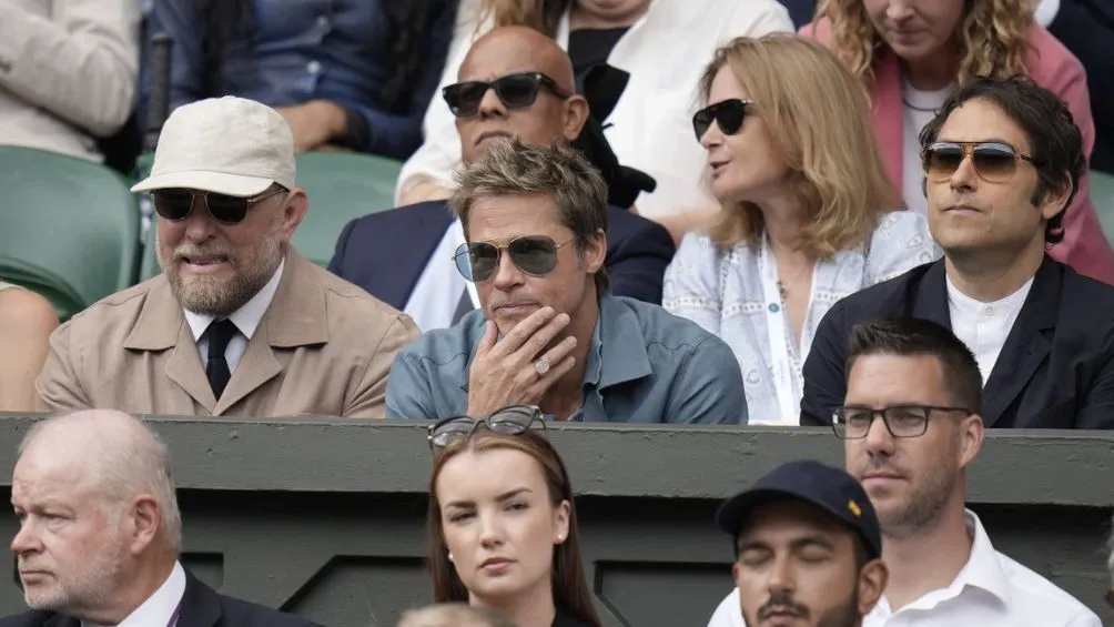 AP Brad Pitt en Wimbledon