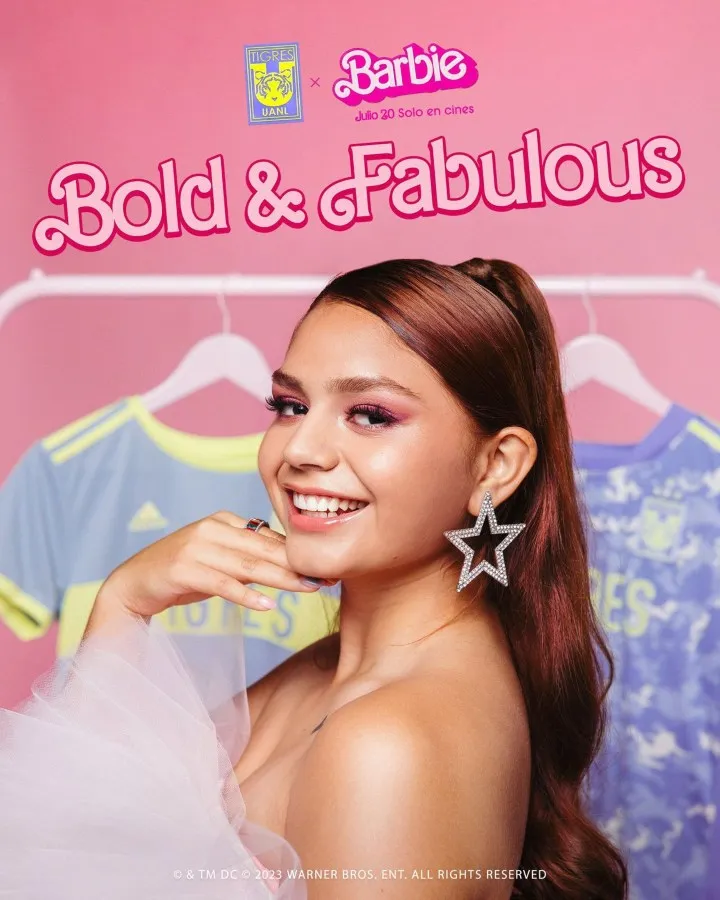 Jana Gutiérrez con atuendo de Barbie