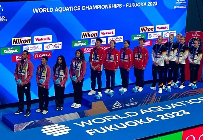 México quedó en el segundo lugar en saltos mixtos por equipos