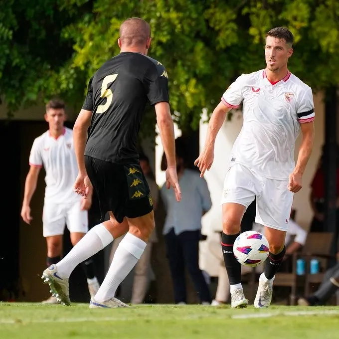 Sevilla en su partido de pretemporada