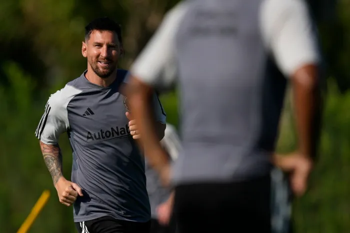 AP Messi durante en el entrenamiento de Inter de Miami