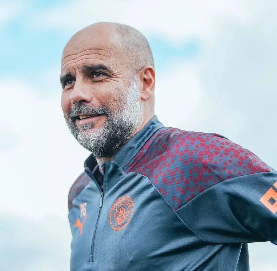 Pep Guardiola en pretemporada con el Manchester City