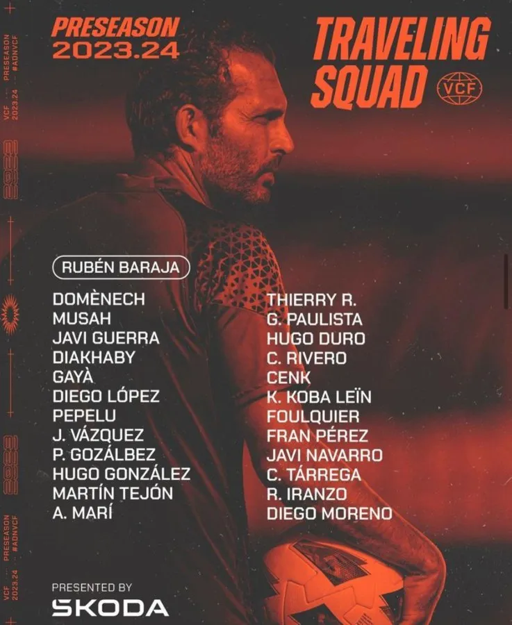 Convocatoria del Valencia