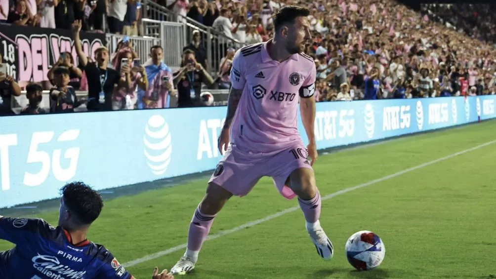 Messi en su primer partido con el Inter Miami