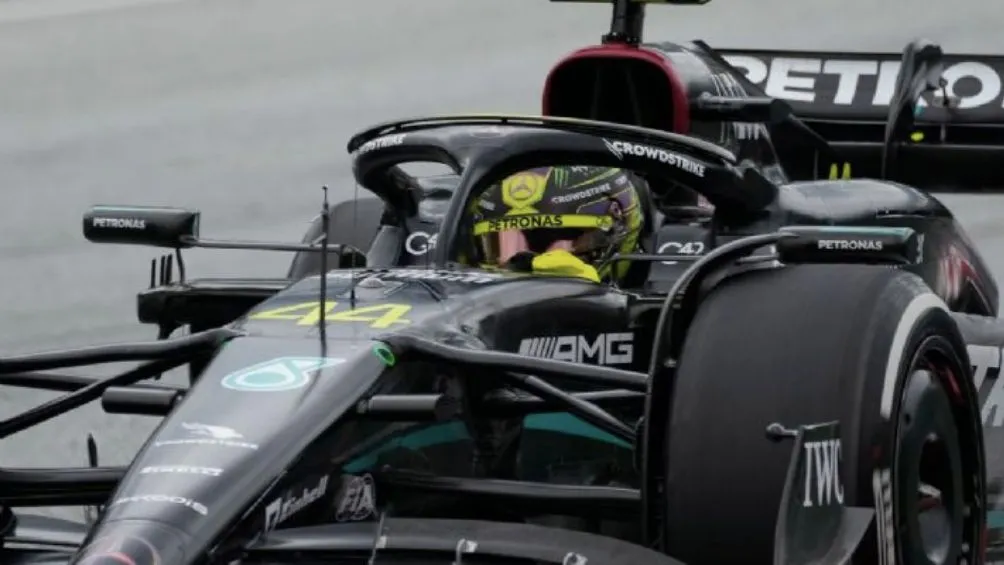 Lewis Hamilton durante un Gran Premio