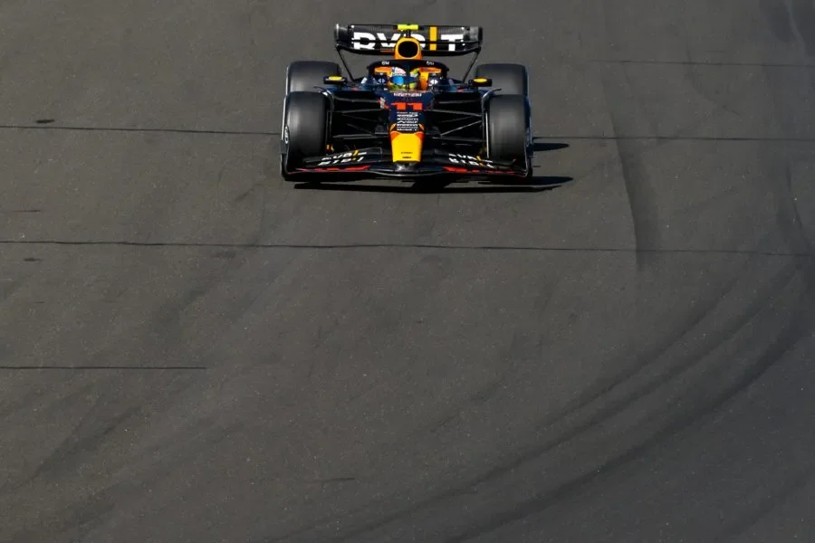 Checo durante el Gran Premio de Hungría
