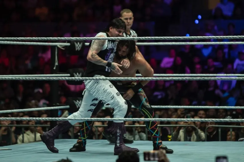 Dominik Mysterio en la función de la Arena Ciudad de México