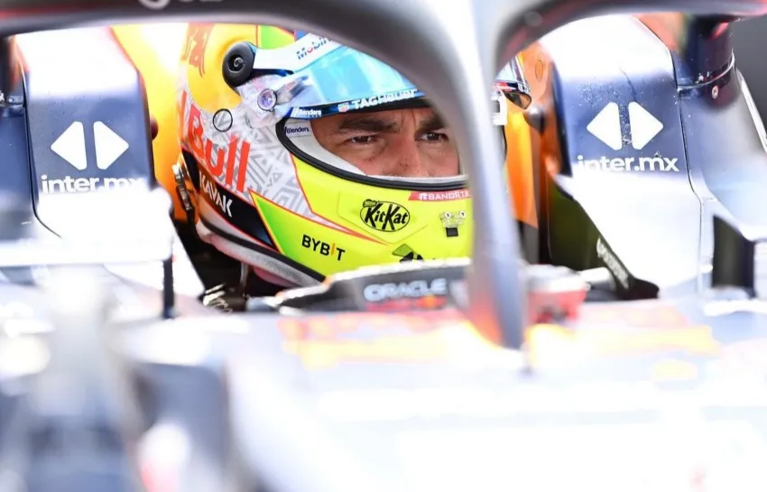 Checo quedó en tercer lugar en Hungría