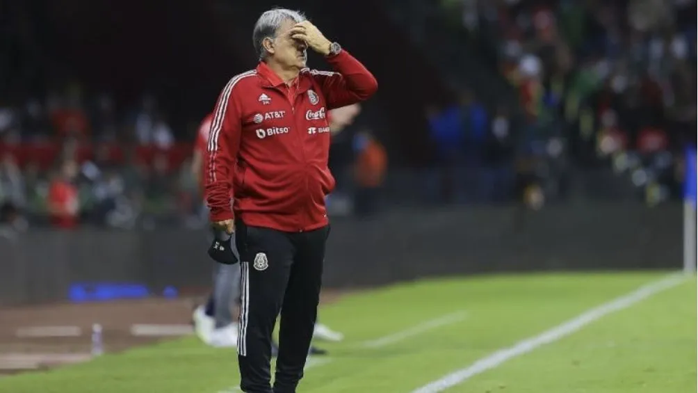 Gerardo Martino durante un encuentro de la Selección Mexicana