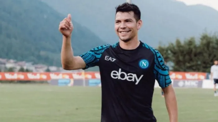 Lozano en un entrenamiento