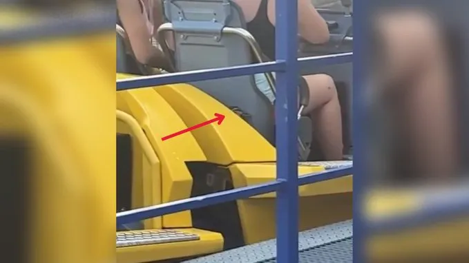 Patito presente en la montaña rusa