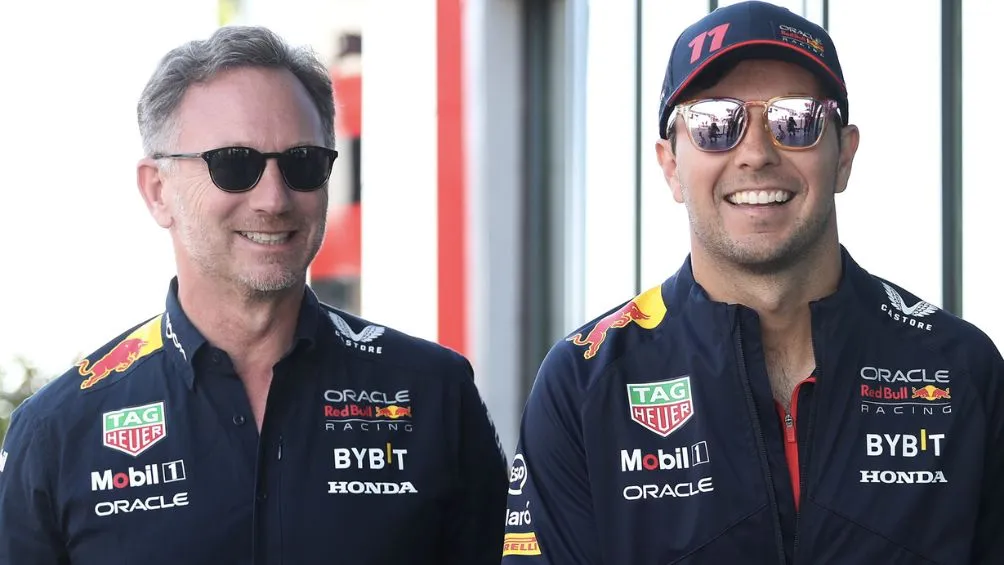 Pérez junto a Horner